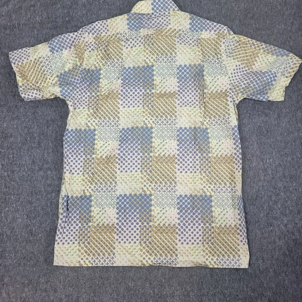 Vintage 90'S Guy Laroche Men's  Short Sleeve Shirt  Size  M Colorful Button Up